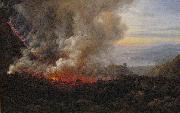 johann christian Claussen Dahl Eruption of Vesuvius Spain oil painting artist